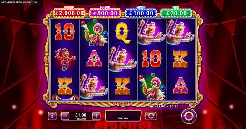 Mega Fuego Llama Gran Circo Jugar En Línea