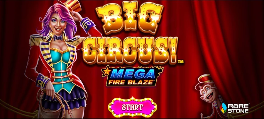Mega Fuego Llama Gran Circo Juego de Tragamonedas